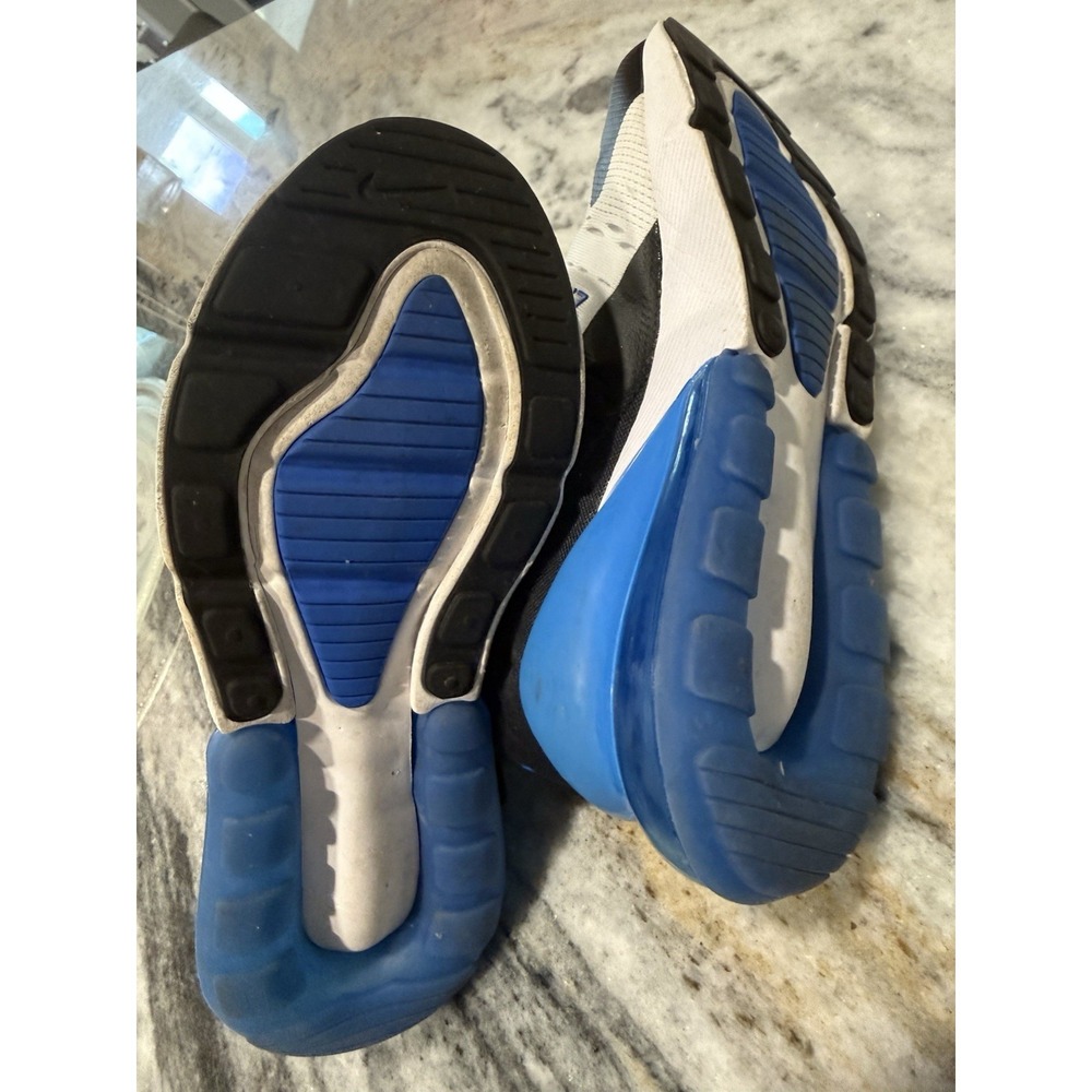 Size 4.5 (GS) - Nike Air Max 270 Low White Signal Blue - Picture 5 of 5